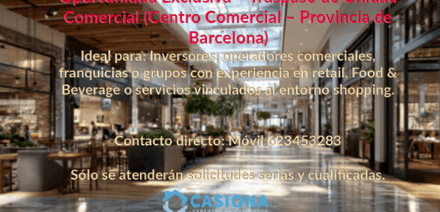 TRASPASO BAR r. 90020006