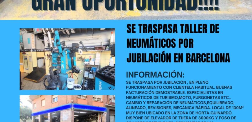 TRASPASO TALLER  NEUMATICOS r.20021156