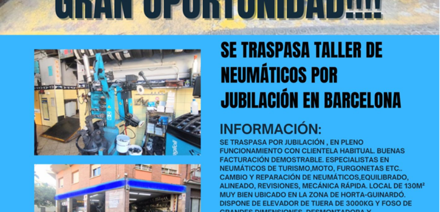 TRASPASO TALLER  NEUMATICOS .20021156