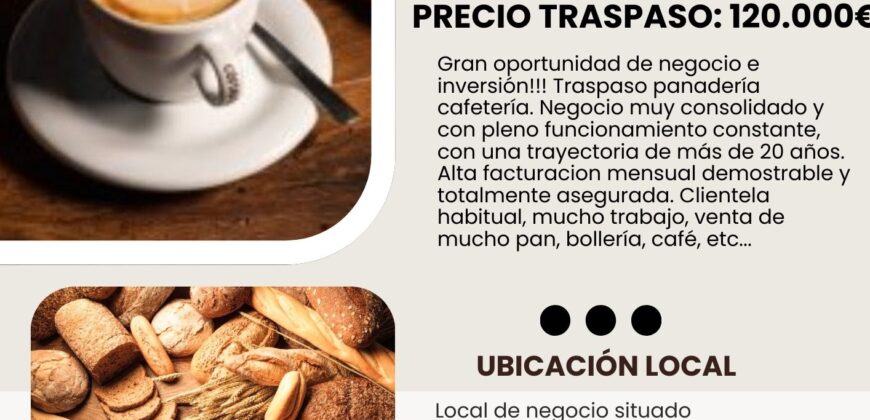 TRASPASO CAFETERIA PANADERIA r.20021160